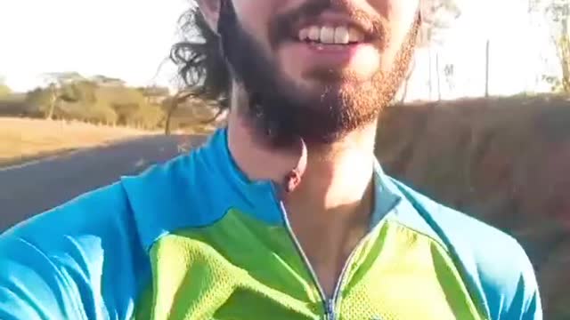 riding a bike road around