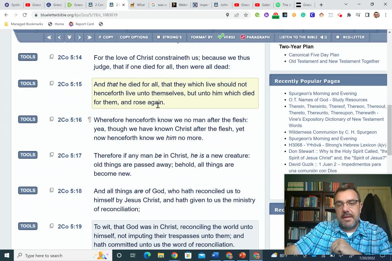 1) Why Grammar Matters: "God Was In Christ" 2 Cor. 5:19 (Understanding The Imperfect Tense)