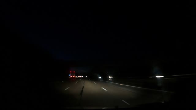 Night drive from river Hamble . Speedlapse GoPro