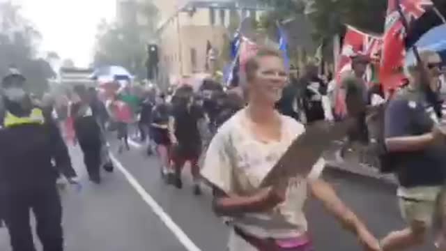 Australia Protesting in the rain