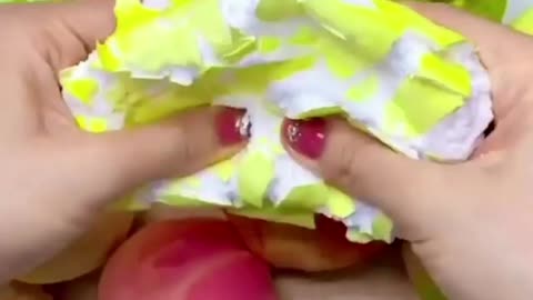 ASMR Clay Fruit Crushing satisfying Video