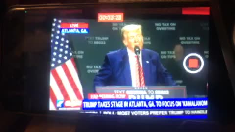 🦅OANN Donald Trump takes stage in Atlanta Georgia Tuesday 09:09 pm