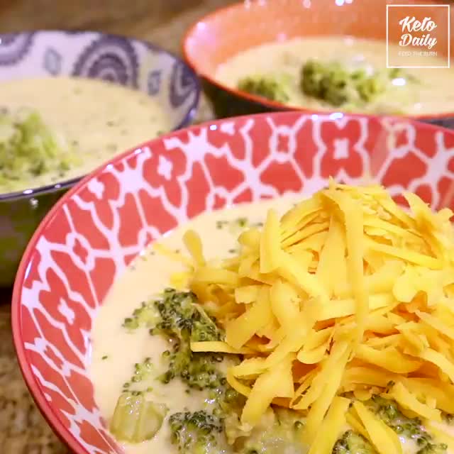 Keto Broccoli Cheddar Soup Recipe
