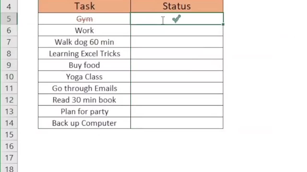 How to create your own To-do list in Excel with Conditional Formatting #technicalbuddy #excelhacks