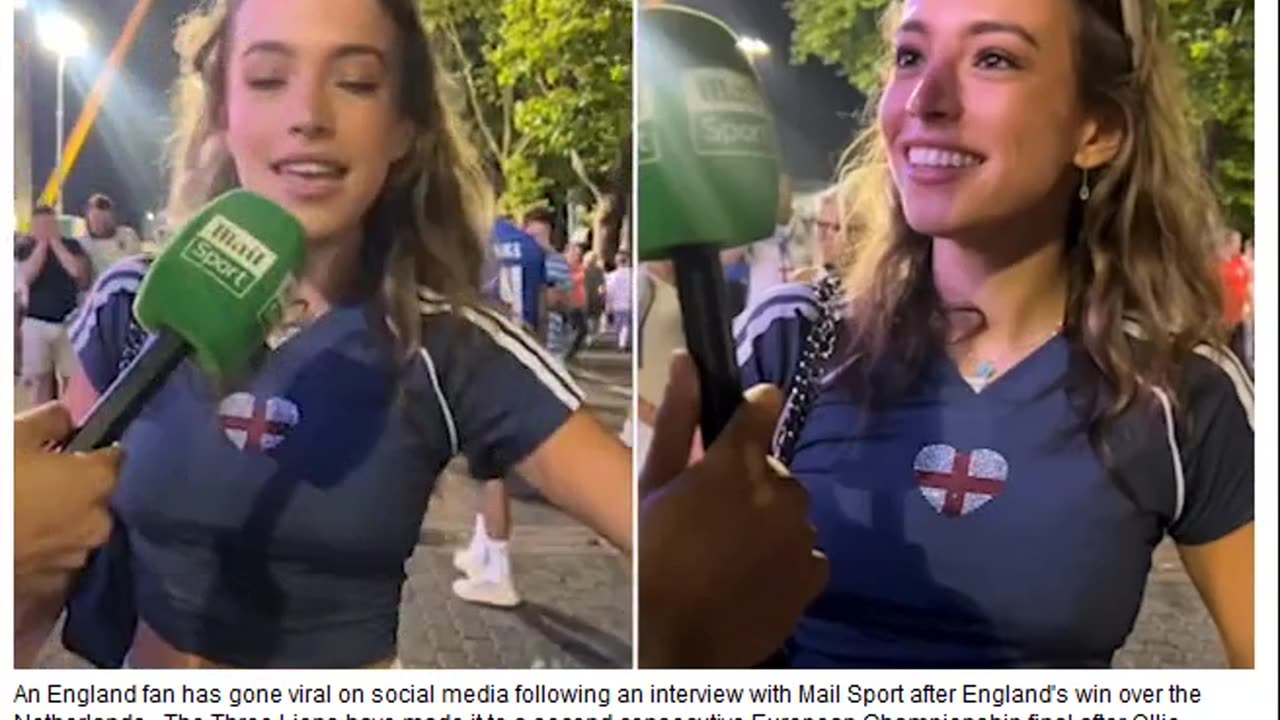 EXCLUSIVEEngland fan goes viral for her Mail Sport interview which attracts over 25 million views.