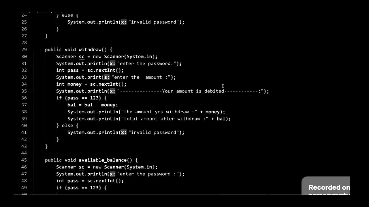 Banking System Using JAVA PROGRAMMING