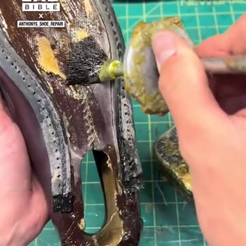 Shoe sole repair 😲