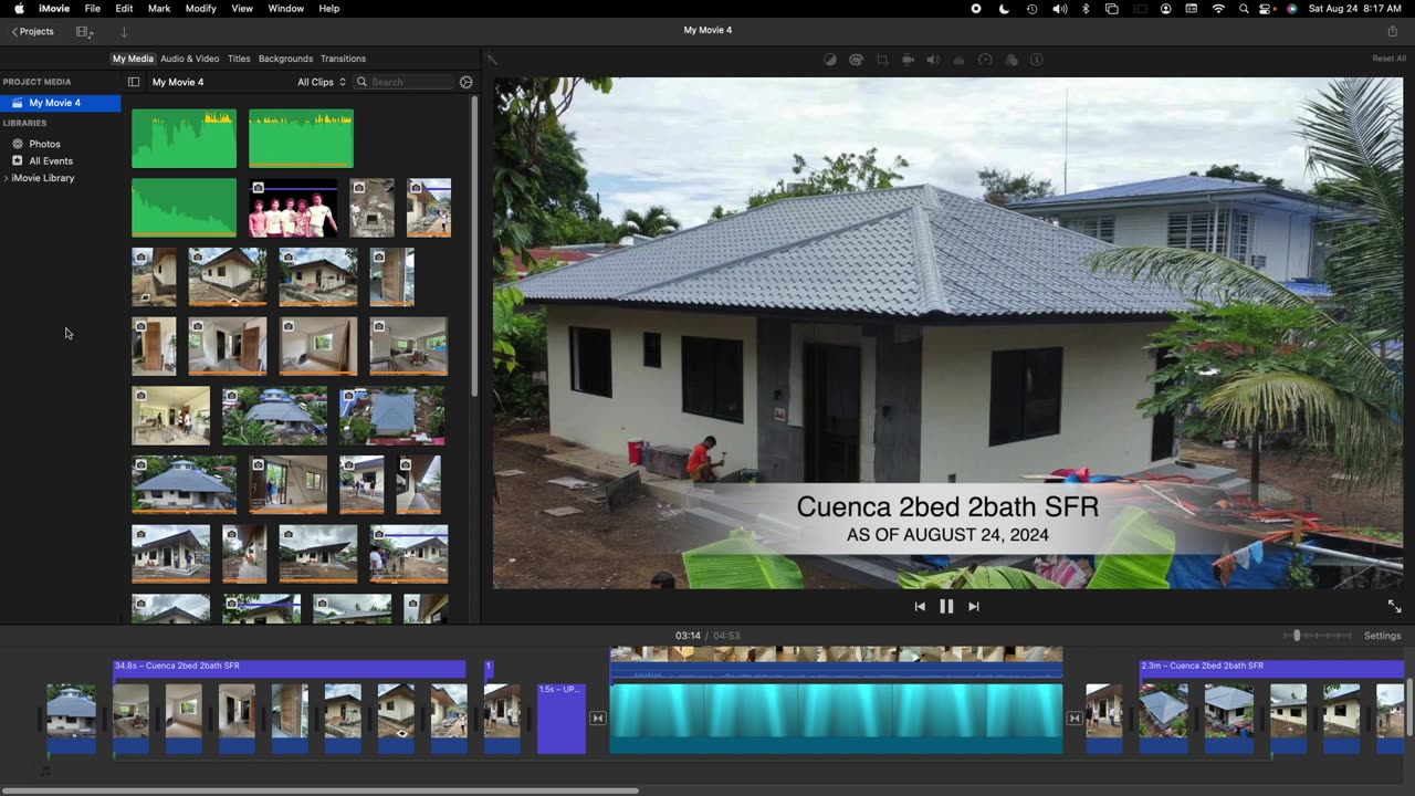 Teaser : Cuenca 2bd 2bath Single Family Home Project (iMovie for iMac Rendition)