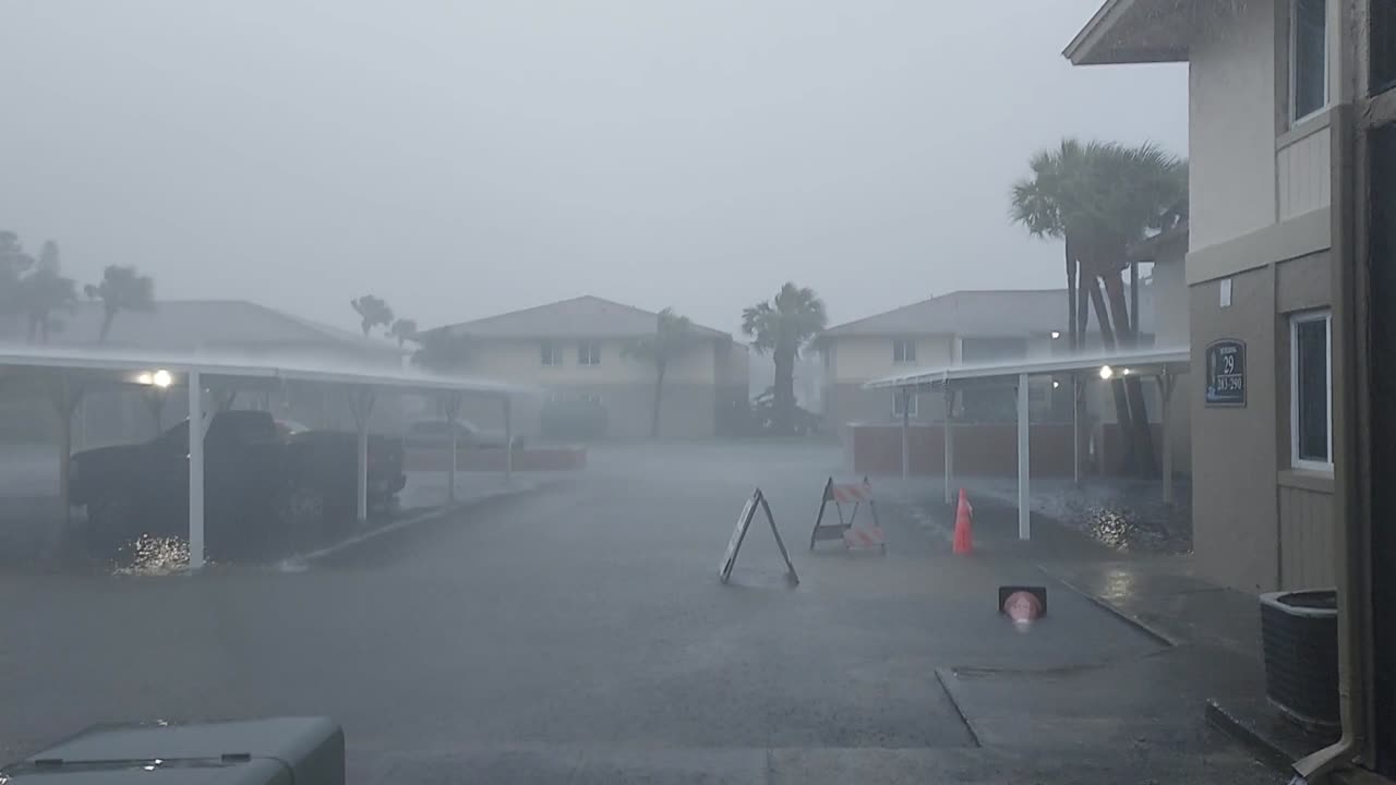 Hurricane Milton Arriving in Clearwater, Florida -- 6pm