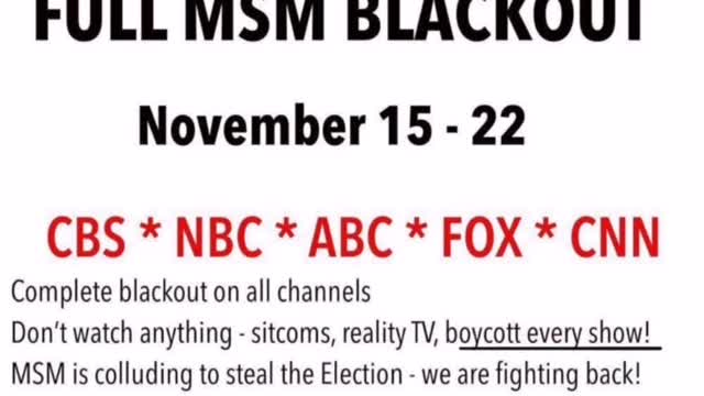 Full MSM BLACKOUT