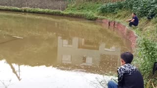 a Chinese angler