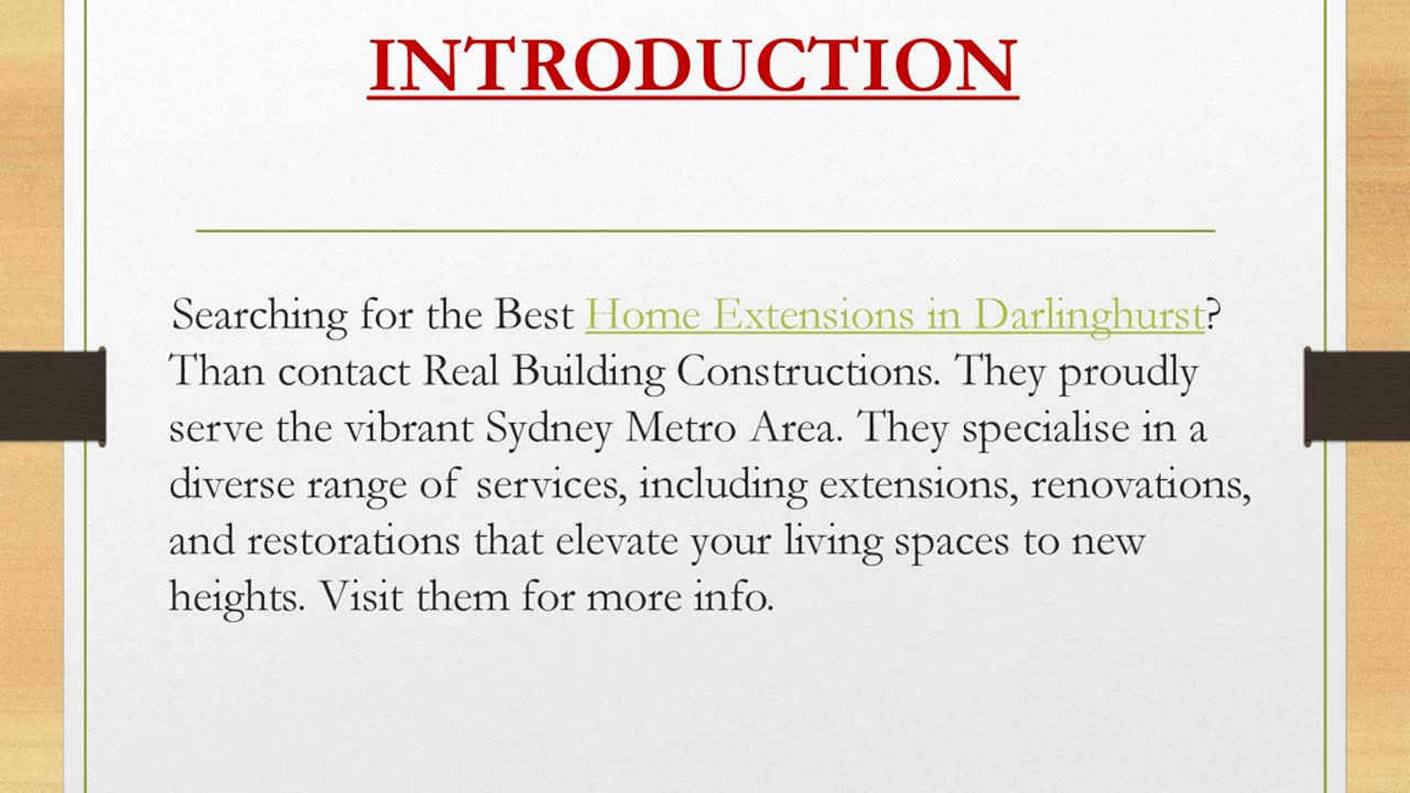 Searching for the Best Home Extensions in Darlinghurst?