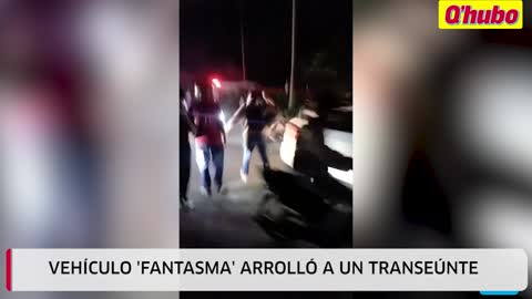 Peatón arrollado por un vehículo fantasma