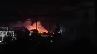 Israeli Bombing of military warehouses near the Russian Hmeimim air base in Syria