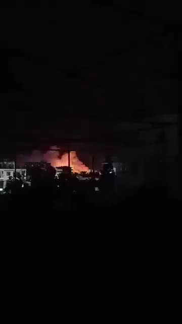 Israeli Bombing of military warehouses near the Russian Hmeimim air base in Syria