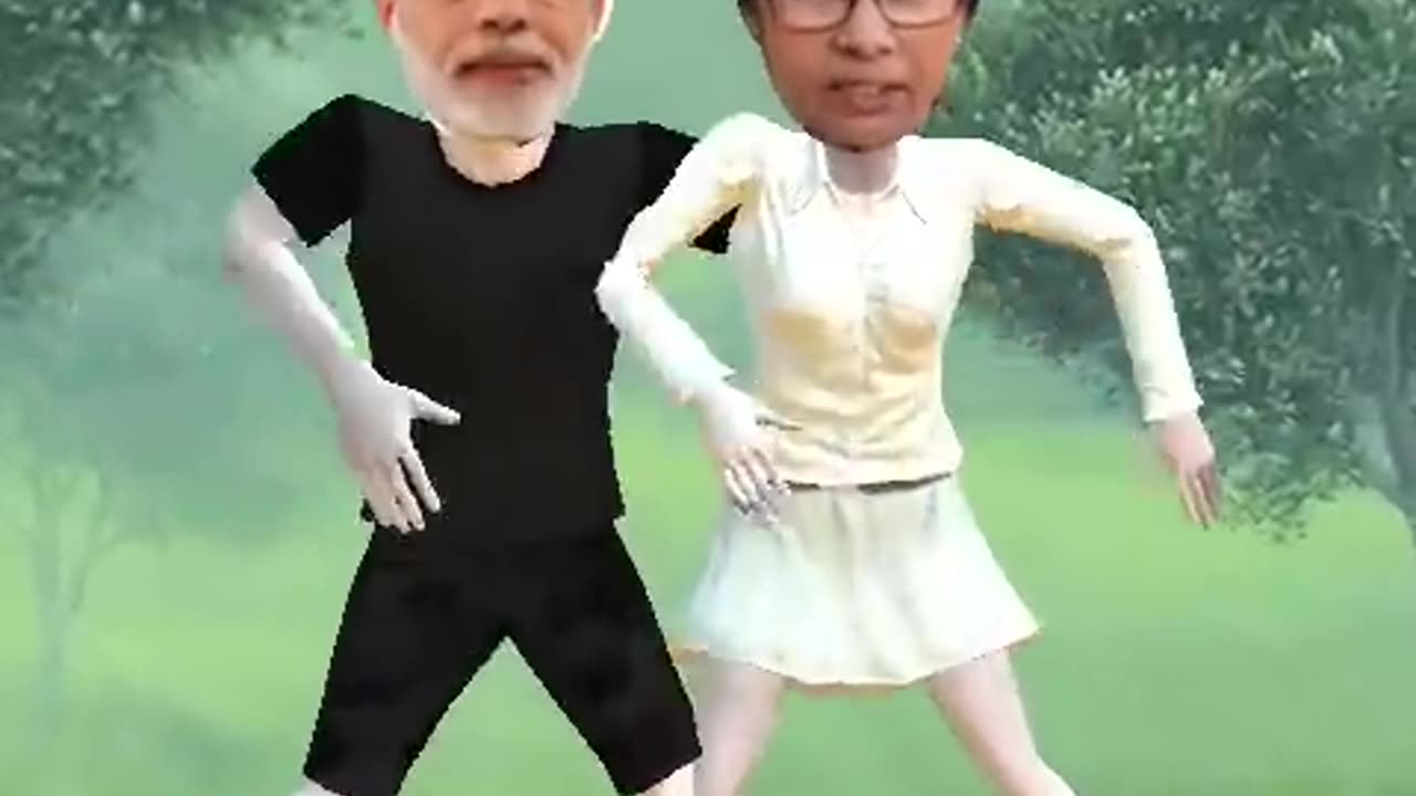 #Modi vs Mamata dance compilation