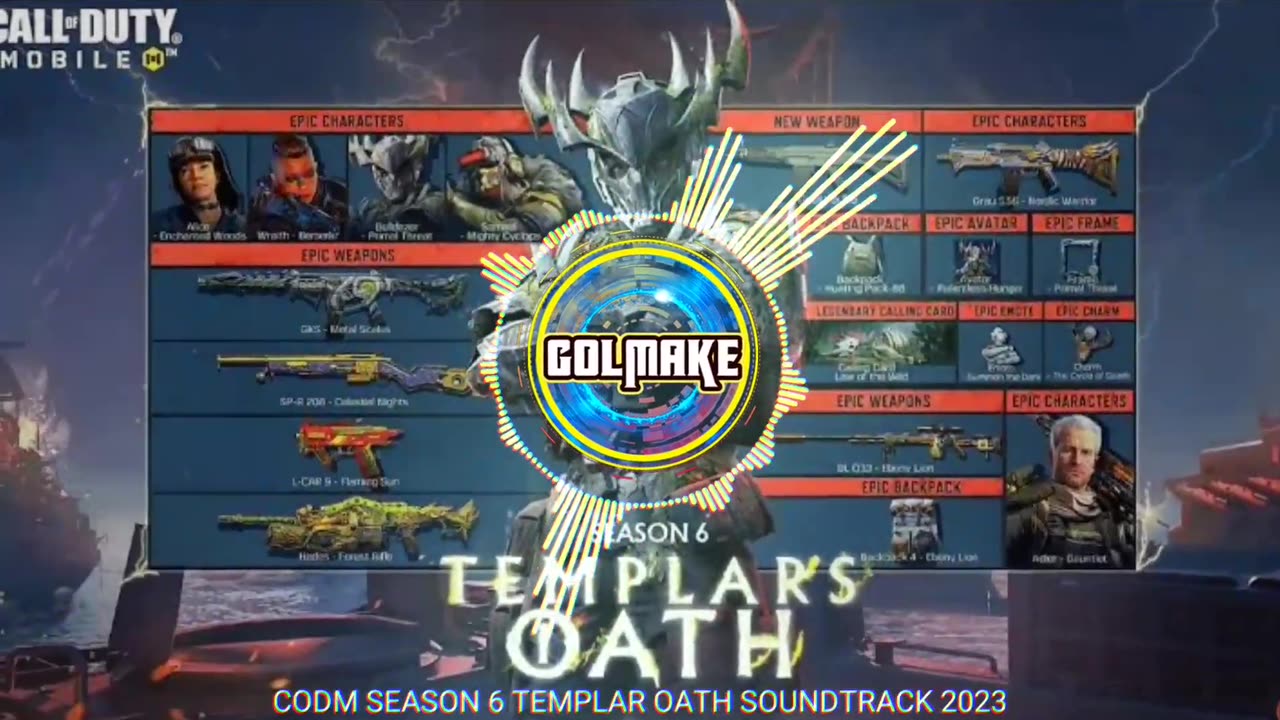 CALL OF DUTY MOBILE - SEASON 6 - TEMPLAR OATH - SOUNDTRACK - 2023 - CODM