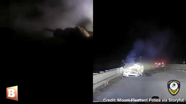 "I Don't Want to Die" -- SC Police Officer Pulls Woman from Burning Car