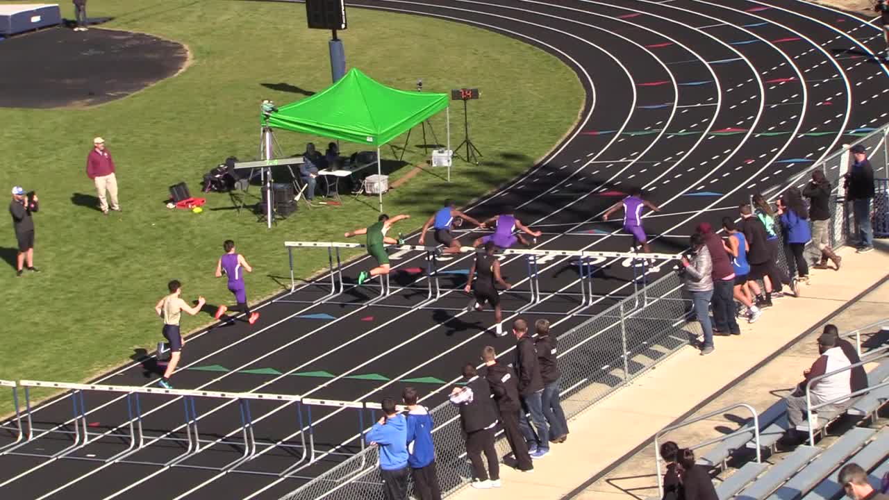 20190202 Charlotte City Championship - Boys 55 meter hurdles - Heat 2