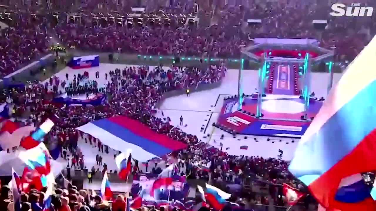 Putin’s speech mysteriously cut off during rally in Russia