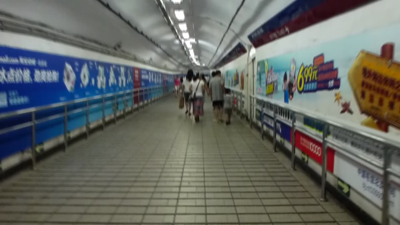 Subway Tunnels for Pedestrians in Beijing, China