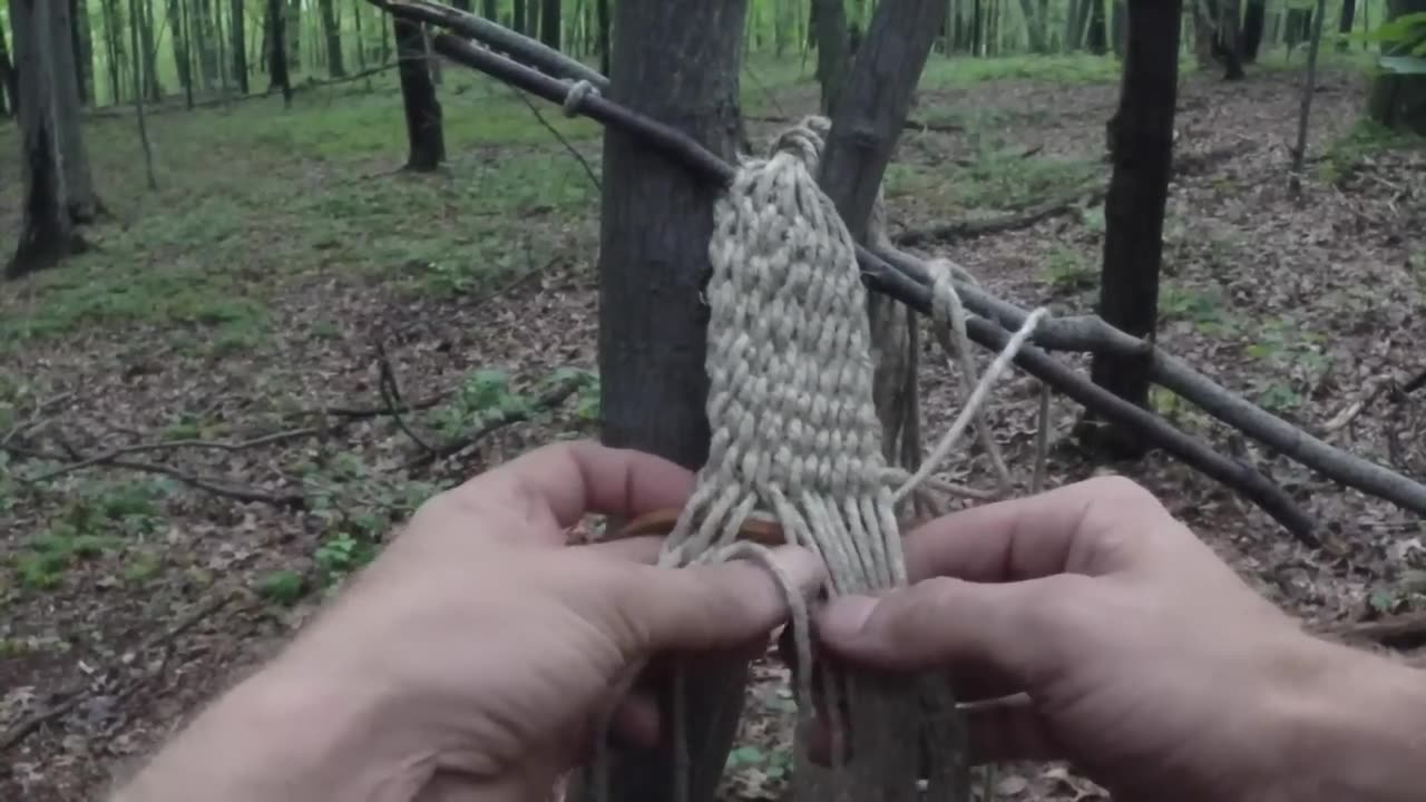 Finger weaving