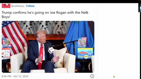 Joe Rogan and Trump on Joe’s Show - Date and Time are Coming -10-13-24