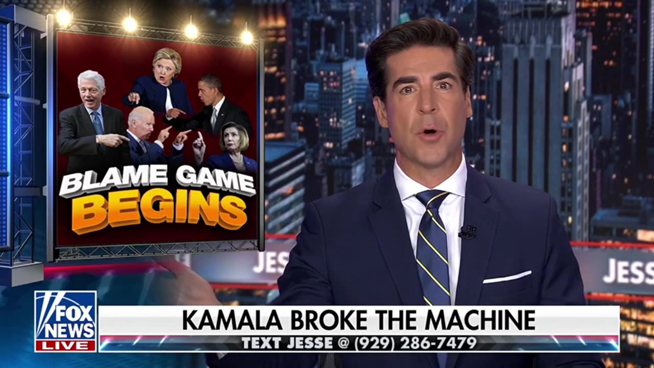 Watters: Kamala's Faltering Candidacy Threatens The End Of The Obama-Biden Era