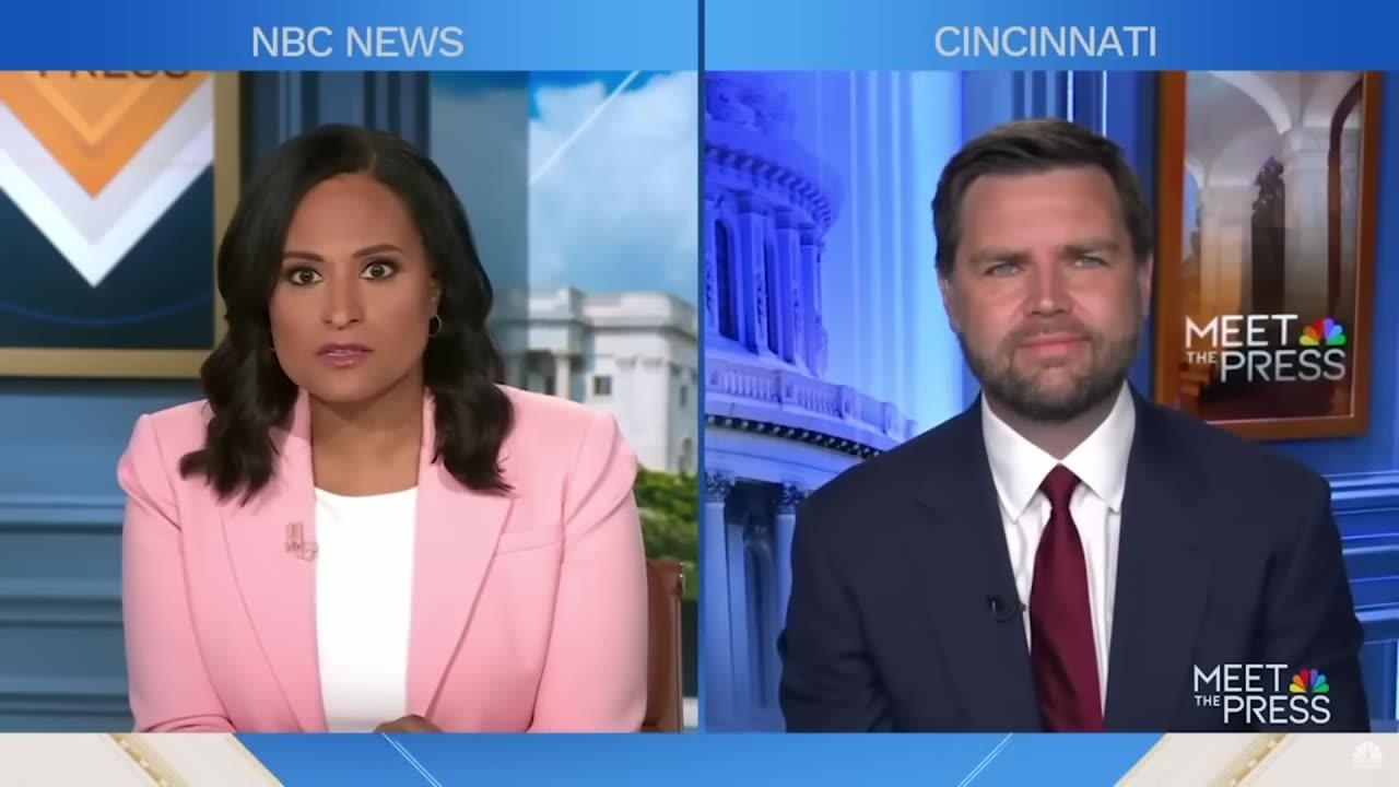 JD Vance HUMILIATES Kristen Welker - Meet the Press- by LFR Jojo