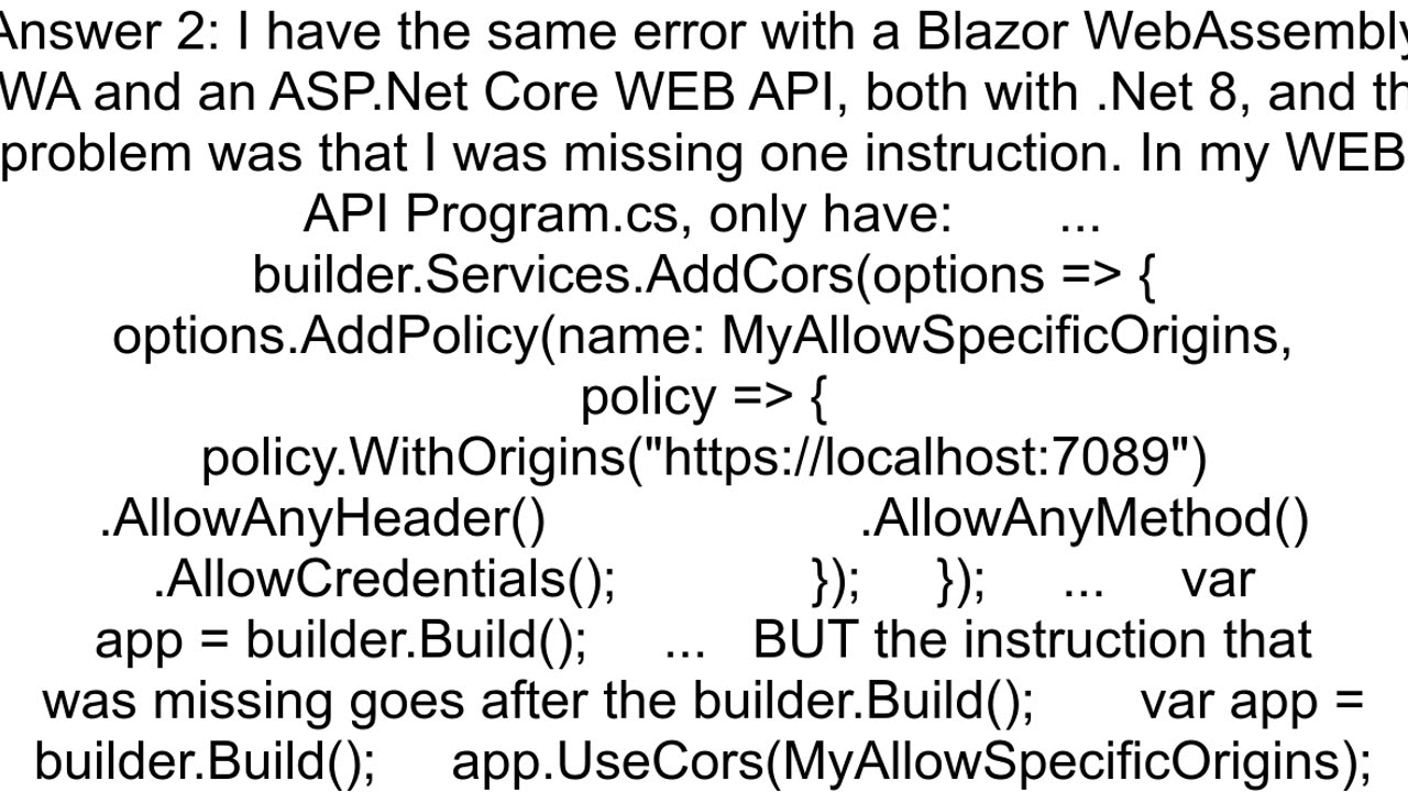 Blazor WebAssembly how to fix 39TypeError Failed to fetch39