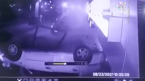 A car falls off the 6th of October Bridge ( Cairo )