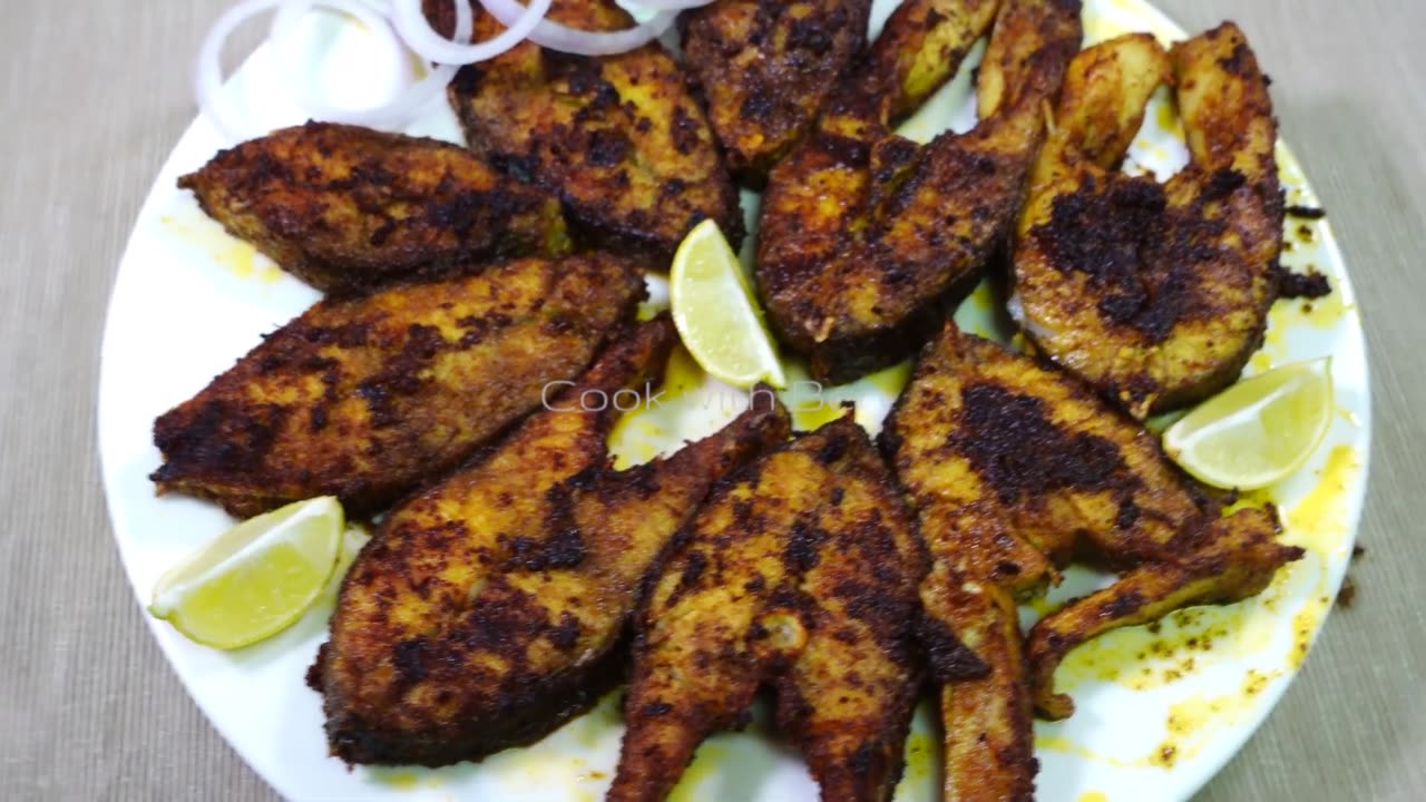 Fish Fry recipe in Tamil | Koduva Meen Varuval