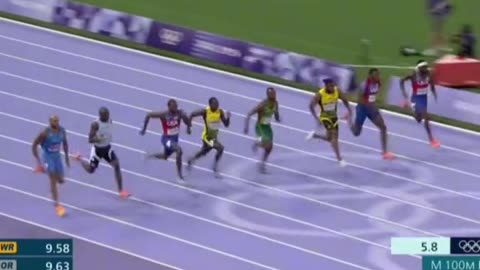 MENS OLYMPIC 100 METER RACE 2024 PARIS