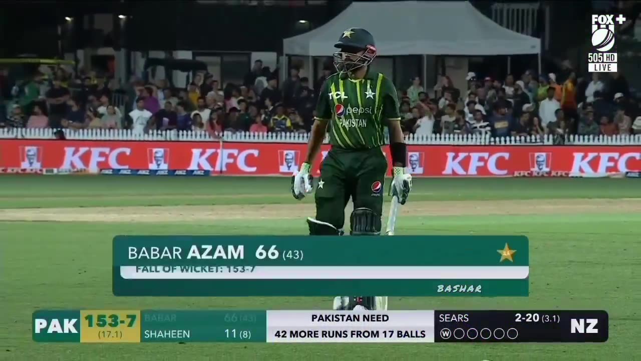 Babar Azam Brilliant batting against New Zealand