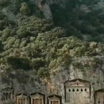 Rock tombs of Kaunos, Turkey.
