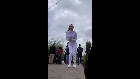 Girls dancing