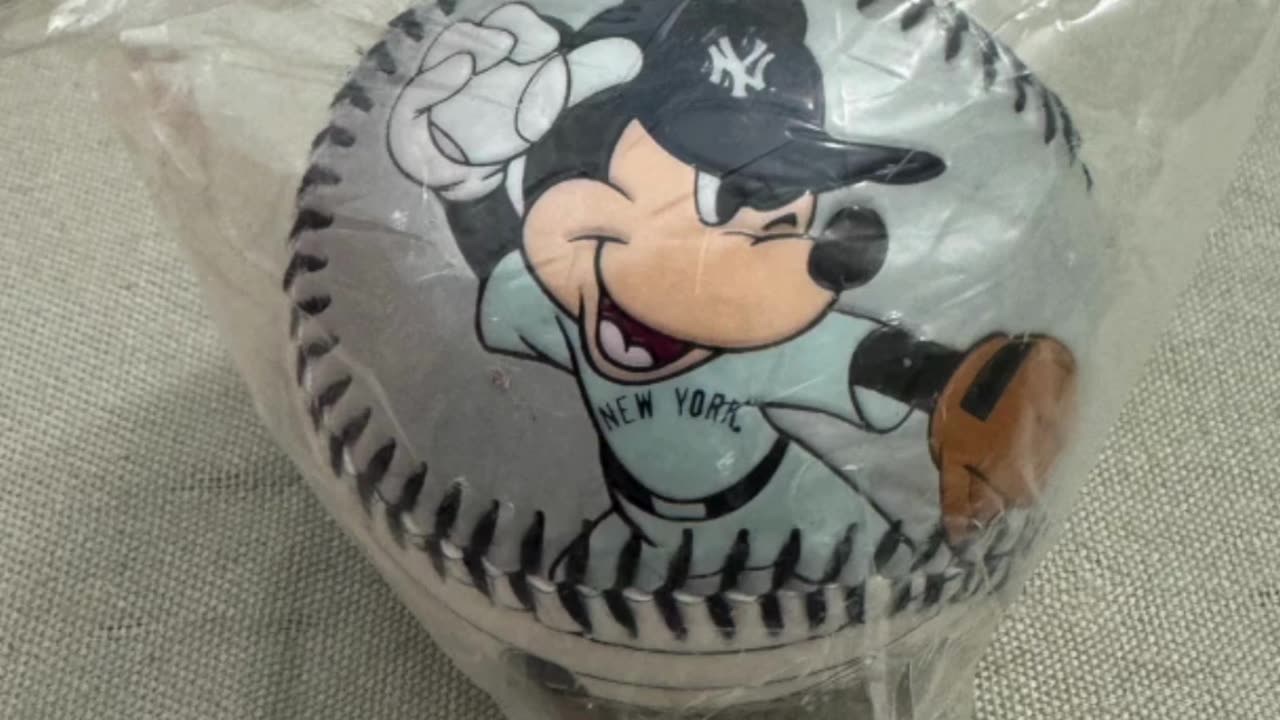 Disney Mickey Mouse New York Yankees Collectible Baseball #shorts