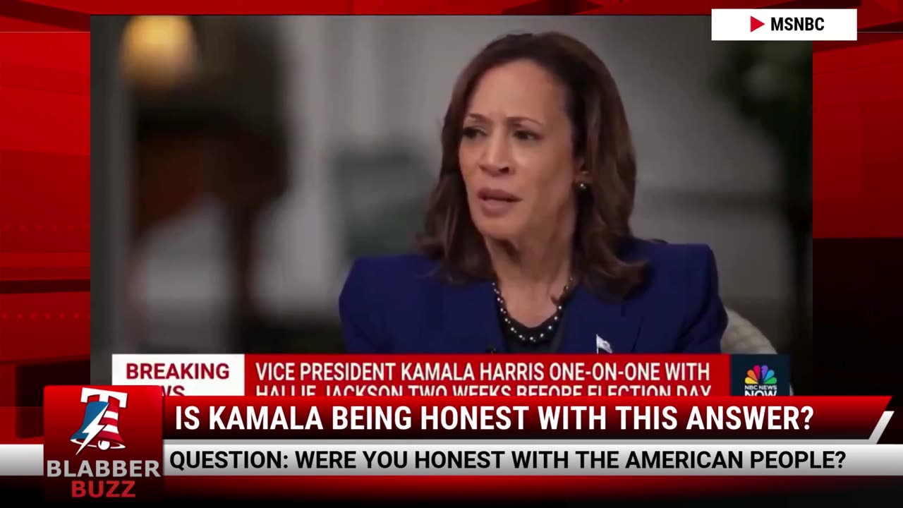 Is Kamala Being Honest With This Answer?