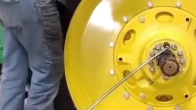 An accident when a repairman repairs a car