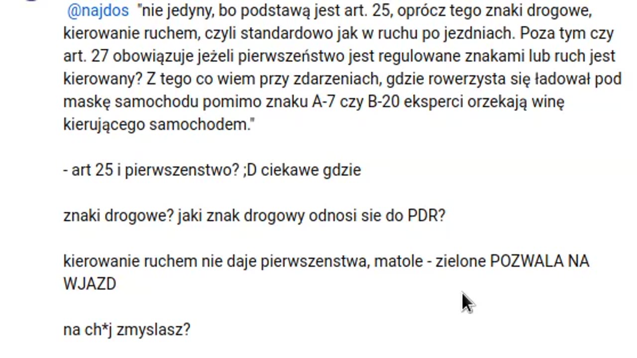Przejazd dla rowerów - pierwszeństwo, czyli prawnicze chocki-klocki.