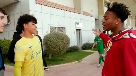 Cris Jr y Speed luego del partido 🤝