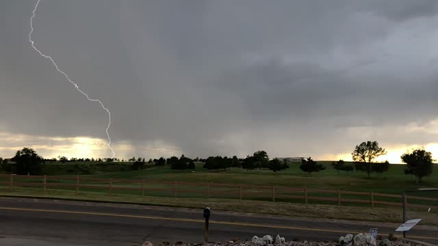 Super Close Lightning Strike