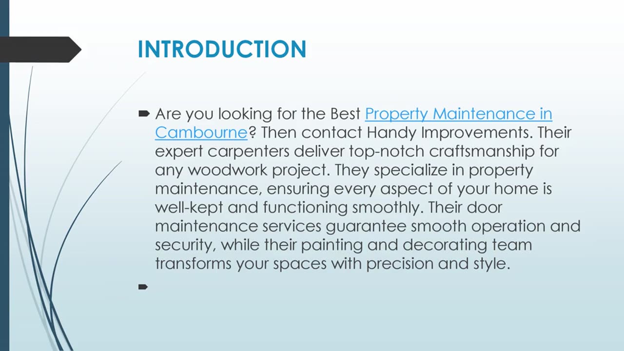 Get The Best Property Maintenance in Cambourne.