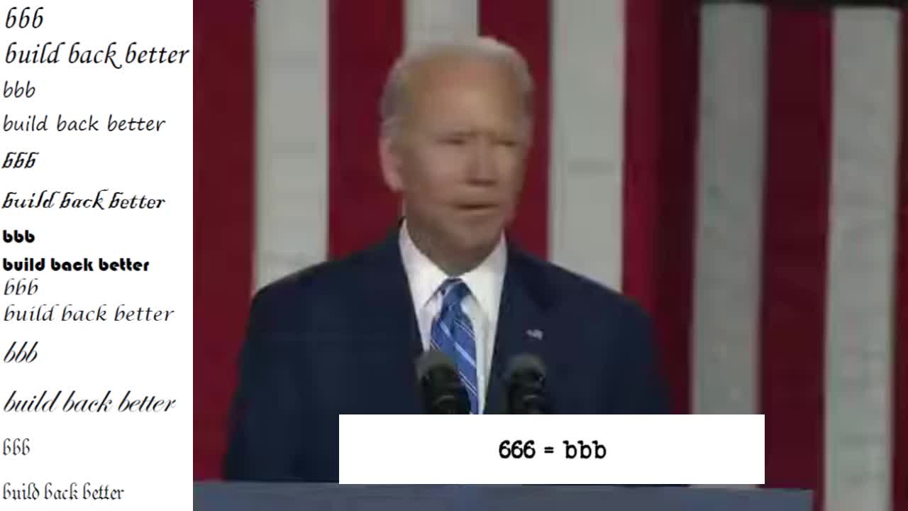 bbb = x+x+x= 3 / bbb = 2+2+2 = 6 ---> 3 times 6