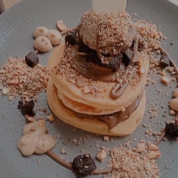 Chocolate pancake on my birthday