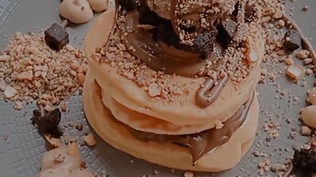 Chocolate pancake on my birthday