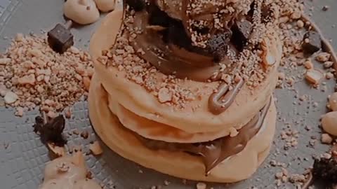 Chocolate pancake on my birthday