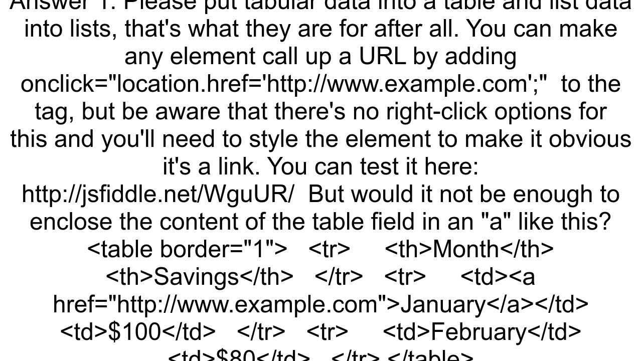 How can I make a list item clickable
