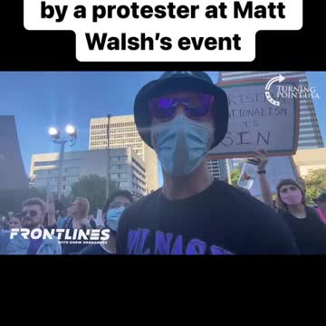 Protestor melts down at Matt Walsh's Rally to End Child Mutilation.