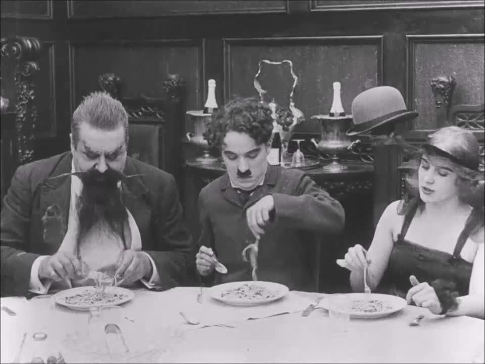 Spaghetti Eating The Count 1916 Charlie Chaplin